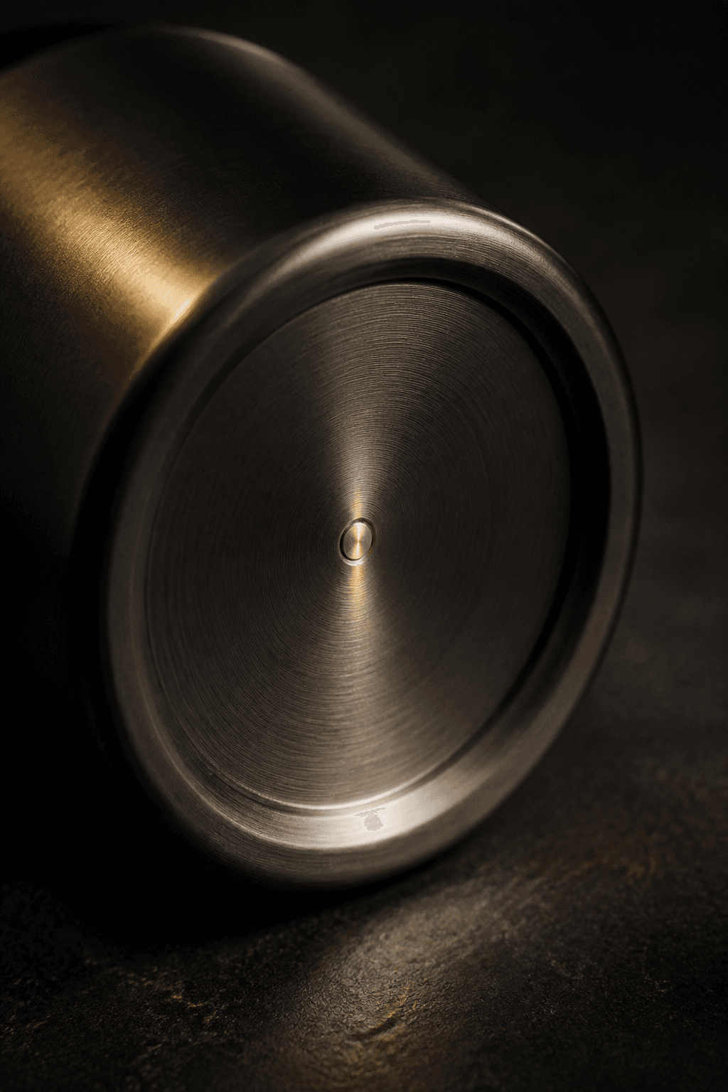 Laser-sealed vacuum port on the base